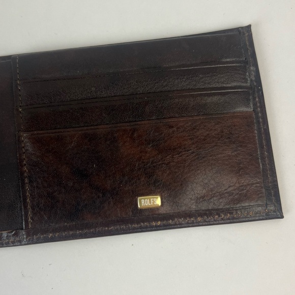 VTG Rolf’s Brown Cowhide Bifold Wallet - Picture 4 of 8